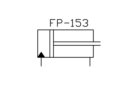 Anteprima del simbolo Extension cylinder with drain, blocco ISX_X2441_EXTENSION_CYLINDER_DRAIN