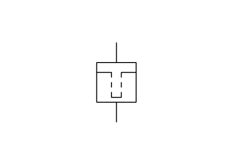 Preview of the Bag, candle, leaf or cartridge filter symbol, block ISX_X2606_BAG_CANDLE_LEAF_OR_CARTRIDGE_F