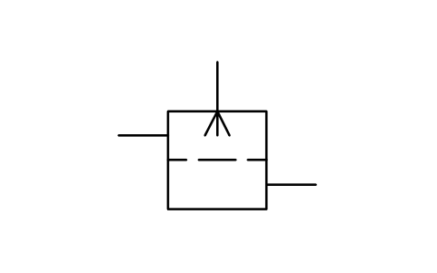 Preview of the Filter with spray symbol, block ISX_X2607_FILTER_SPRAY