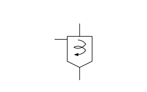 사이클론 분리기 심볼 미리보기, 블록 ISX_X2618_CYCLONE_SEPARATOR