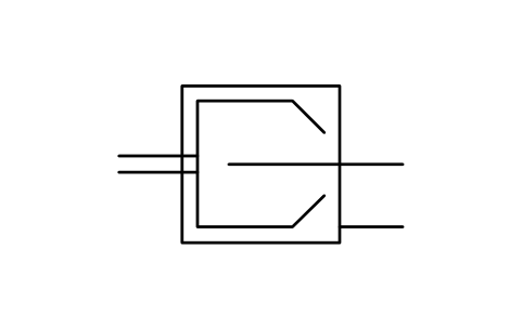 Preview of the Decanter centrifuge symbol, block ISX_X2620_DECANTER_CENTRIFUGE
