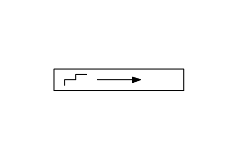 Preview of the Escalator, up to the right symbol, block ISX_X3816_ESCALATOR_UP_RIGHT