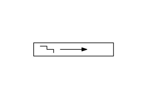 에스컬레이터, 오른쪽 하강 심볼 미리보기, 블록 ISX_X3817_ESCALATOR_DOWN_RIGHT