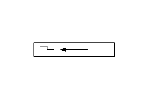 에스컬레이터, 왼쪽 상승 심볼 미리보기, 블록 ISX_X3818_ESCALATOR_UP_LEFT