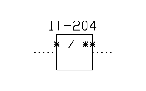 Anteprima del simbolo Signal converter, form 2, blocco ISX_754_SIGNAL_CONVERTER_FORM_2