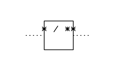 Vorschau des Symbols Signalumformer, Form 2, Block ISX_754_SIGNAL_CONVERTER_FORM_2