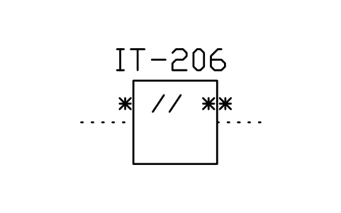Anteprima del simbolo Converter, separated, form 2, blocco ISX_756_SIGNAL_CONVERTER_ISOLATED_2