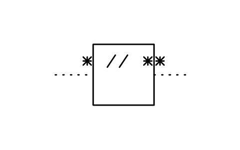 Vorschau des Symbols Umformer, getrennt, Form 2, Block ISX_756_SIGNAL_CONVERTER_ISOLATED_2