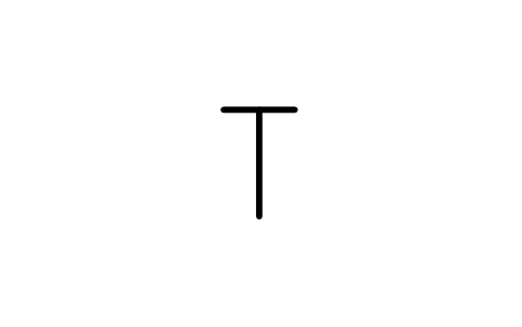 Anteprima del simbolo Letter T, torque or transformer, blocco ISX_795_TORQUE_T