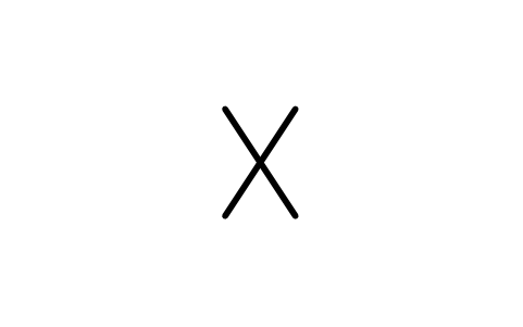 Anteprima del simbolo Letter X, transducer or transmitter, blocco ISX_796_TRANSMITTER_X