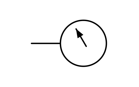 Vorschau des Symbols Anzeigeinstrument, Block ISX_832_INDICATING_INSTRUMENT