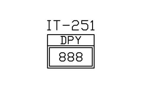 Anteprima del simbolo Display unit, blocco ISX_851_DISPLAY_UNIT