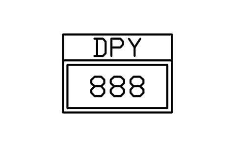 Vorschau des Symbols Anzeigeeinheit, Block ISX_851_DISPLAY_UNIT