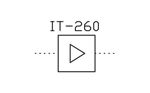 Anteprima del simbolo Amplifier, form 2, blocco ISX_892_AMPLIFIER_FORM_2
