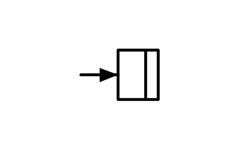 Vorschau des Symbols Ultraschall-Empfangsbauart, Block ISX_IEC_ULTRASONIC_RECEIVING_TYPE