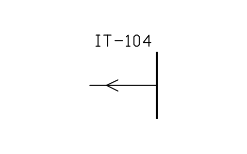 Anteprima del simbolo Measurement in a pipeline, blocco ISX_X1012_MEASUREMENT_PIPELINE