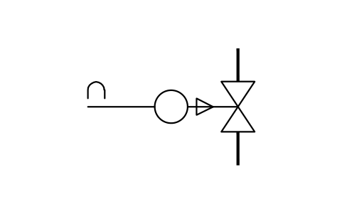 Preview of the Automatic valve, analogue signal symbol, block ISX_X1028_AUTOMATIC_VALVE_ANALOGUE_SIGNA