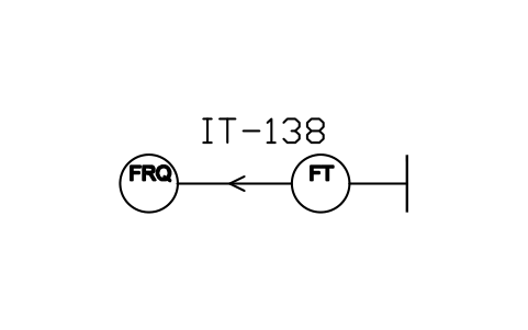 Anteprima del simbolo Flow recording with totaliser, blocco ISX_X1056_FLOW_RECORDING_TOTALISER