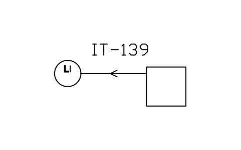 Anteprima del simbolo Indication of level in a vessel, blocco ISX_X1057_INDICATION_LEVEL_VESSEL