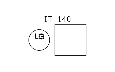 Anteprima del simbolo Level indication by viewing, blocco ISX_X1058_LEVEL_INDICATION_BY_VIEWING