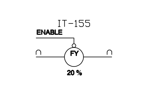 Anteprima del simbolo Flow rate computing, blocco ISX_X1073_FLOW_RATE_COMPUTING