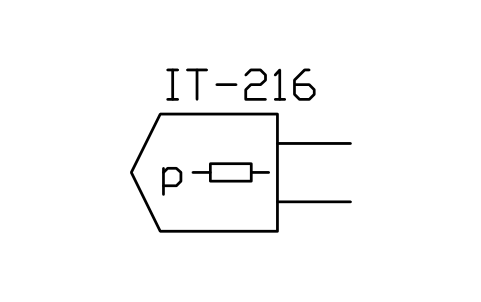 Anteprima del simbolo Pressure sensor, strain gauge, blocco ISX_X757_PRESSURE_SENSOR_STRAIN