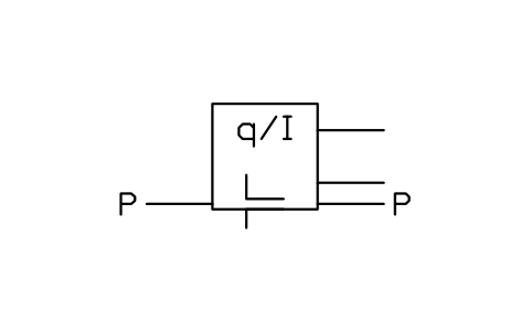 Vorschau des Symbols Durchflusswandler, Düse, Stromausgang, Block ISX_X760_FLOW_TRANSDUCER_NOZZLE