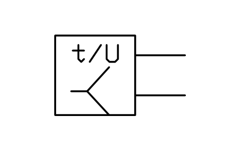 Vorschau des Symbols Temperaturwandler, Halbleiter, Block ISX_X762_TEMPERATURE_TRANSDUCER_SEMI