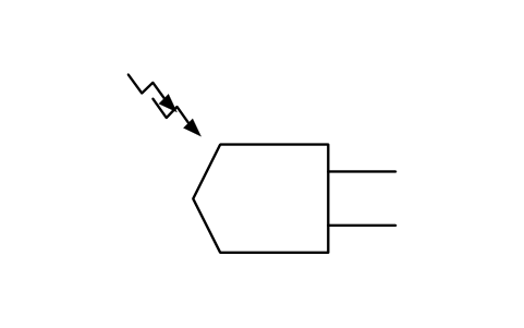 Vorschau des Symbols Sensor, ionisierende Strahlung, Block ISX_X764_RADIATION_SENSOR_IONIZING