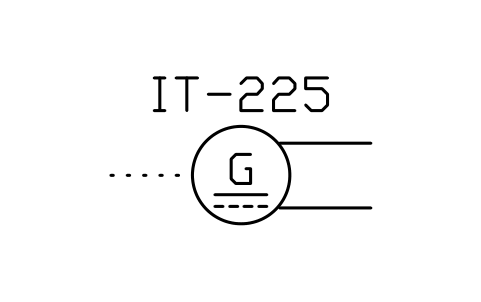 Anteprima del simbolo Tachometer generator, DC type, blocco ISX_X766_TACHOMETER_GENERATOR_DC