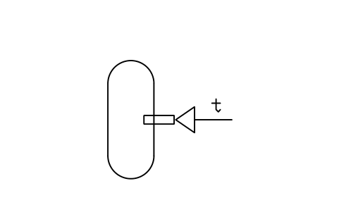 Vorschau des Symbols Temperatursensor, Einsteckrohr, Tank, Block ISX_X802_TEMPERATURE_SENSOR_IN_PIPE_TANK