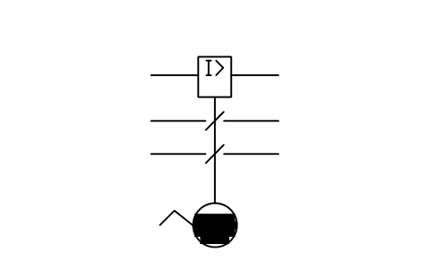 Vorschau des Symbols Überstromrelais mit Anzeiger, Block ISX_X895_OVERCURRENT_RELAY_INDICATOR