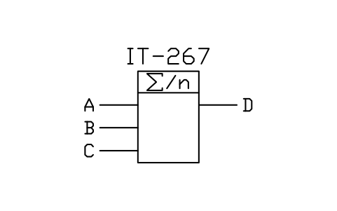 Anteprima del simbolo Device for averaging, blocco ISX_X903_DEVICE_AVERAGING