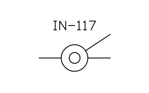 Anteprima del simbolo Cross-connection, three lines, blocco ISX_X3082_CROSS_CONNECTION_THREE_LINES