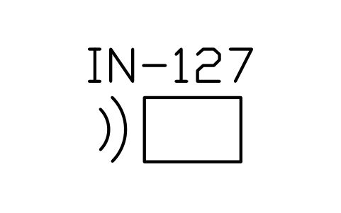 Anteprima del simbolo Sound detector, blocco ISX_X3133_SOUND_DETECTOR