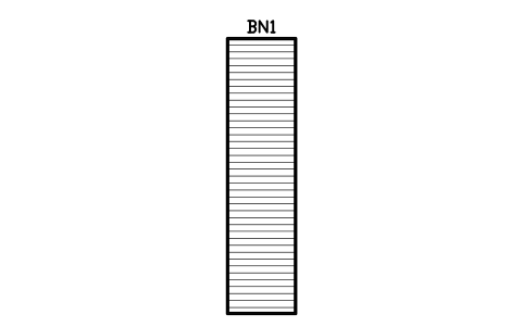 Preview of the Fixed bench, 1500 x 6000 symbol, block GHS_BENCH_1500