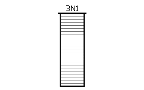 Preview of the Peninsula bench, 1200 x 3600 symbol, block GHS_BENCH_PENINSULA