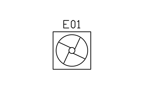 Preview of the Exhaust fan, 1250 symbol, block GHS_FAN_EXHAUST_1250