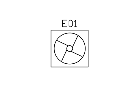 Preview of the Exhaust fan, 1400 symbol, block GHS_FAN_EXHAUST_1400