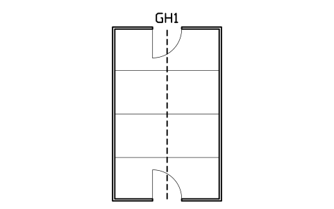 Preview of the Hobby greenhouse, 3000 x 4800 symbol, block GHS_HOBBY_3000