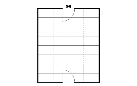 Preview of the Multi-span house, 2 x 4000 x 9600 symbol, block GHS_MULTI_2