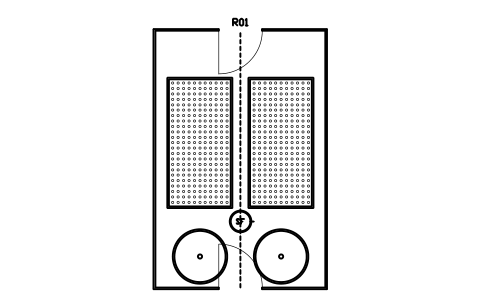 Preview of the Aquaponics house, 6400 x 9600 symbol, block GHS_ROOM_AQUAPONICS
