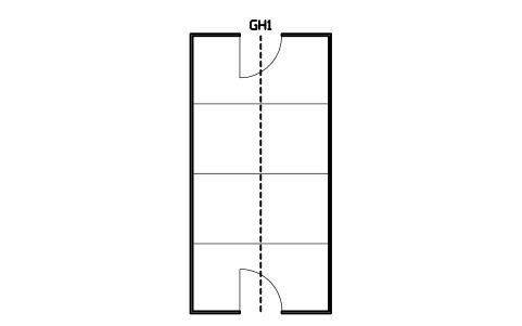 Preview of the Single-span house, 4000 x 8000 symbol, block GHS_SINGLE_4000