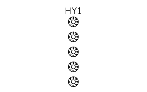 Preview of the Vertical tower row, 5 towers, 3000 symbol, block GHS_TOWER_ROW