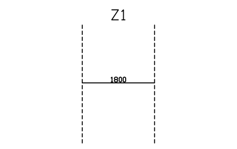 Preview of the Cart aisle, 1800 symbol, block GHS_ZONE_AISLE_1800