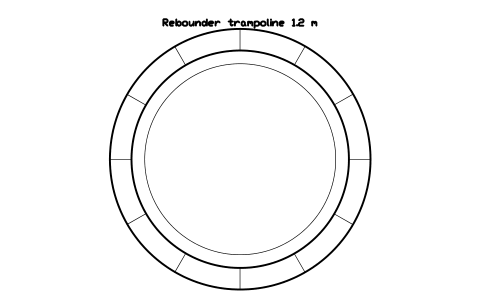 Preview of the Rebounder trampoline 1.2 m symbol, block GYM_BX_REBOUNDER