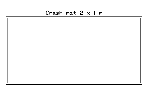Preview of the Crash mat 2 x 1 m symbol, block GYM_CL_CRASH_MAT