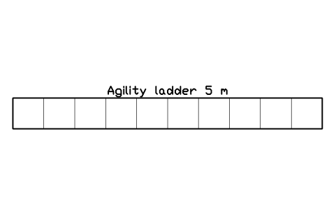 Preview of the Agility ladder 5 m symbol, block GYM_FN_AGILITY_LADDER