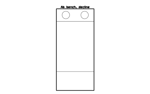 Preview of the Ab bench, decline symbol, block GYM_FW_AB_BENCH
