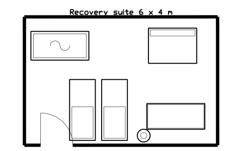 Preview of the Recovery suite 6 x 4 m symbol, block GYM_LY_RECOVERY_6X4
